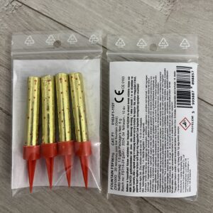 Tortagyertya 6cm prémium arany (4db-os)